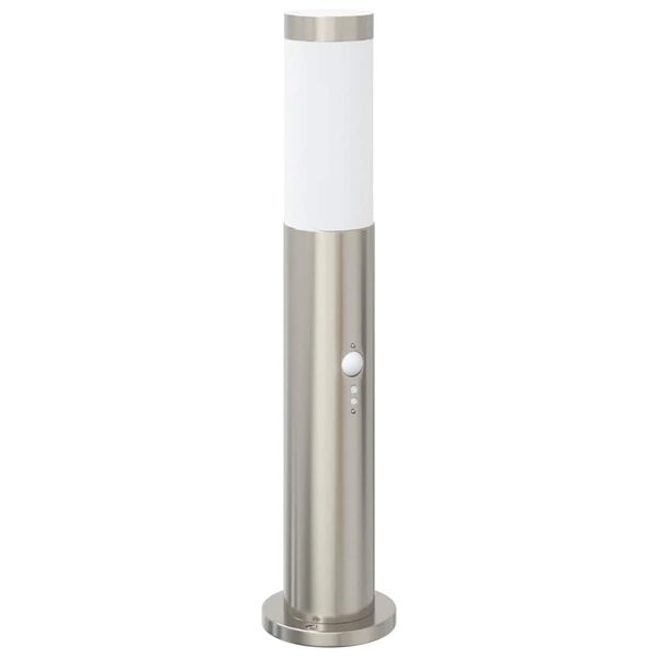 vidaXL Bolderverlichting met sensor 50 cm RVS IP44