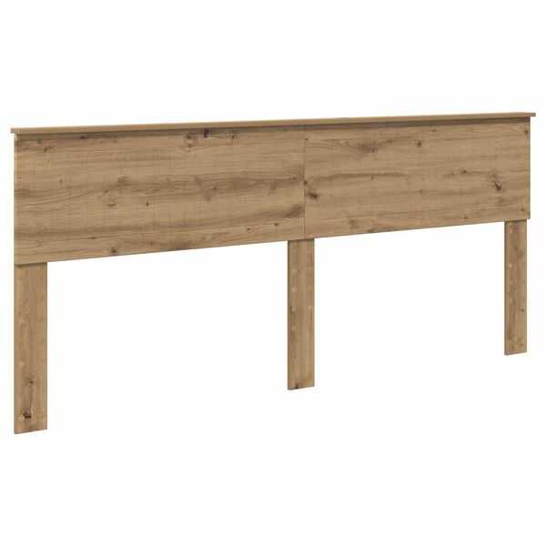 vidaXL Hoofdbord Artisan Eiken 200 cm Bewerkt hout