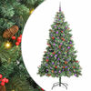 vidaXL Kunstkerstboom 300 LED's Warmwit PVC en Metaal Groen