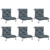 vidaXL 6-delige Palletkussens VIANEN 6 st 100% Polyester Blauw