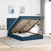 vidaXL Ottoman bed met matrassen en LED's 140x190cm fluweel