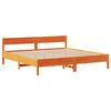vidaXL Bedframe zonder matras massief grenenhout wasbruin 180x200 cm