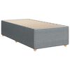 vidaXL Boxspring met matras stof lichtgrijs 90x190 cm