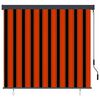 vidaXL Rolgordijn Oranje en Bruin 180 x 250 cm Stof en Aluminium