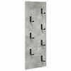 vidaXL Wandgemonteerde kapstok met opslag Beton Grijs 30 x 1,5 x 80 cm