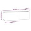 vidaXL Tv-wandmeubels 2 st 100x30x30 cm bewerkt hout wit