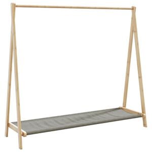 vidaXL Kledingrek met schappen 106x34x102 cm bamboe