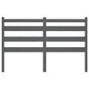 vidaXL Hoofdbord 156x4x100 cm massief grenenhout grijs