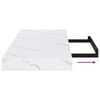 vidaXL Wandplank 2 pcs Wit Marmer 90 x 23,5 x 4 cm Bewerkt hout