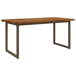 vidaXL Vierkante Eettafel 160 x 70 x 75 cm Massief Acaciahout Naturel