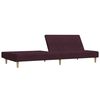 vidaXL Slaapbank 2-zits stof paars