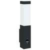 vidaXL Buiten Wandlamp Zwart 10.5 x 6 x 33 cm