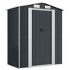 vidaXL Tuinschuur 192x108x223 cm gegalvaniseerd staal antracietkleurig