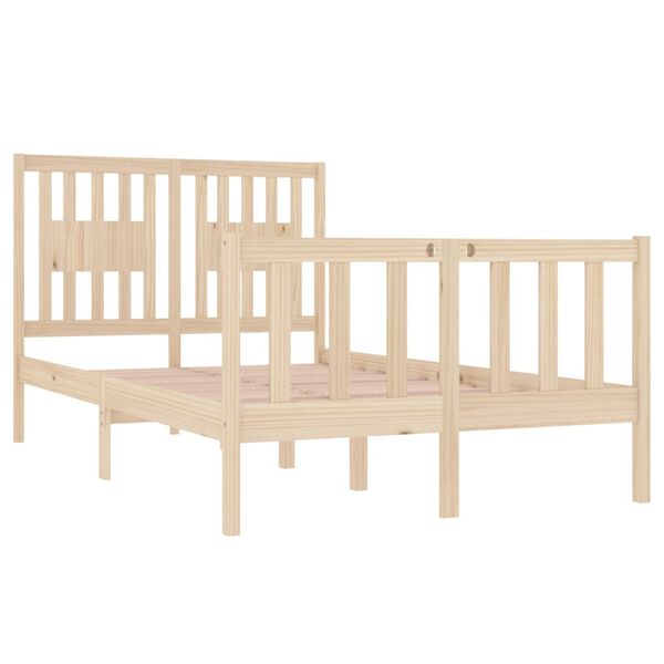 vidaXL Bedframe massief hout 120x190 cm