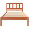 vidaXL Bedframe met hoofdeinde Wasbruin 90 x 200 cm Massief grenenhout