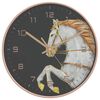 vidaXL Wandklok &Oslash;29,5 cm polystyreen en glas goudkleurig en wit