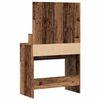 vidaXL Plafondtafel met lade Oudhout 80 x 41 x 134,5 cm Bewerkt hout
