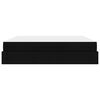 vidaXL Bedframe met matras met matras 2 pcs Zwart Stof