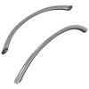 vidaXL Handvat 2 st Zilver 107 x 3.6 x 23 mm Roestvrij staal
