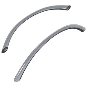 vidaXL Handvat 2 st Zilver 107 x 3.6 x 23 mm Roestvrij staal