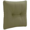 vidaXL Rugkussen PUTTEN 100% Polyester Olijfgroen 40 x 40 x 10 cm