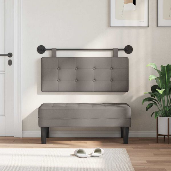 vidaXL Hangend Hoofdeinde Wandgemonteerd Stof