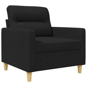 vidaXL Fauteuil 60 cm stof zwart