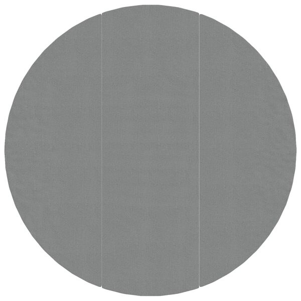 vidaXL Zwembadgrondzeil Ø396 cm polyester geotextiel lichtgrijs