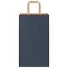 vidaXL Papieren zakken 250 st met hengsels 21x11x36 cm blauw