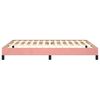 vidaXL Bedframe fluweel roze 140x190 cm
