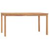 vidaXL 7-delige tuinset 160x80 cm massief teakhout