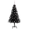 vidaXL Kerstboom met 150 LED met standaard Zwart 150 cm PVC