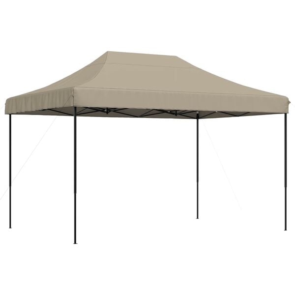 vidaXL Partytent Taupe 279 x 410 x 315 cm Oxford Stof
