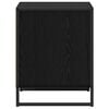vidaXL Nachtkastje met lade Zwart Eiken 50 x 39,5 x 50 cm Bewerkt hout
