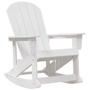 vidaXL Adirondack Schommelstoel Wit HDPE