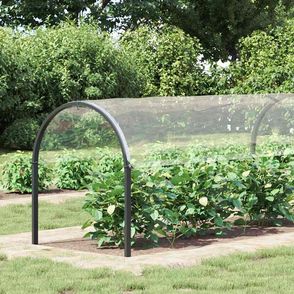 vidaXL Doorzichtig zeildoek met zeilringen 2x8 m PVC