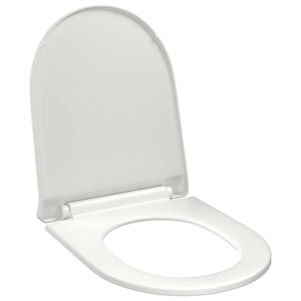 vidaXL Toiletbril soft-close met quick-release ontwerp wit