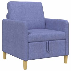 vidaXL Bank met opslag Jeans Blauw 72 x 78 x 87 cm Polyester