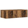 vidaXL Wandbureau met opslag Oud Hout 100 x 45 x 30 cm Bewerkt hout