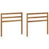 vidaXL Armleuning 2 pcs Naturel 79 x 4 x 73 cm Massief Acaciahout