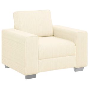 vidaXL Sofastoel Cr&egrave;me 100x77x82 cm Corduroy Stof