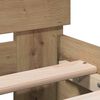 vidaXL Bedframe Artisan Eiken 193 x 95 x 88 cm Bewerkt hout