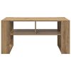 vidaXL Salontafel Artisan Eiken 92 x 49,5 x 45 cm Bewerkt hout
