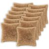vidaXL Kussensloop 12 pcs HEERLEN Taupe 50 x 50 cm PV Fleece