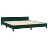 vidaXL Bedframe zonder matras 160x200 cm fluweel donkergroen