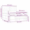 vidaXL Boxspringbed met matras Lichtgrijs 160 x 200 cm Stof