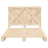 vidaXL Bedframe met hoofdbord massief grenenhout 160x200 cm