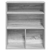vidaXL Boekenkast 60x30x71,5 cm bewerkt hout grijs sonoma eikenkleurig