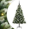 vidaXL Kunstmatige Scharnierende Kerstboom met Bedekte Sneeuw Warmwit