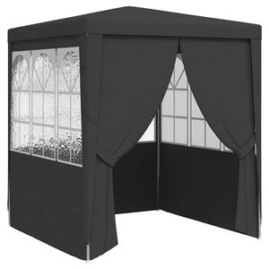 vidaXL Partytent met zijwanden professioneel 90 g/m&sup2; 2x2 m antraciet